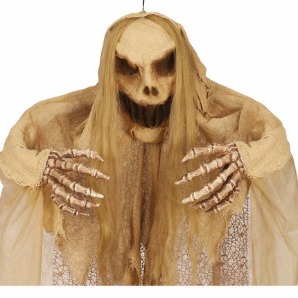 Halloween Hängende Dekoration Geist mit Licht und Ton 1,5 m