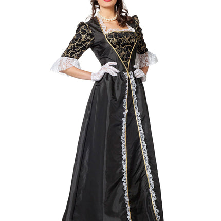 Mittelalterliches Kleid Schwarz