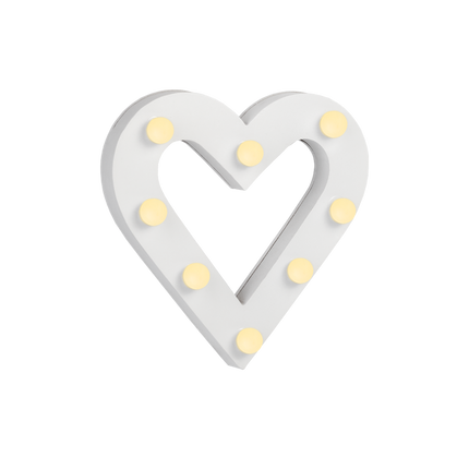 Weißes Licht Herz