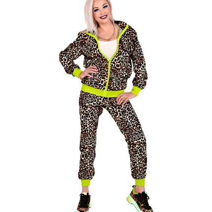 Neon 80S Trainingsanzug Faulty Leopard