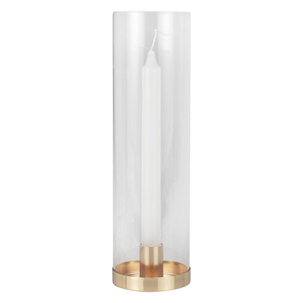 Goldenes Kerzenhalterglas