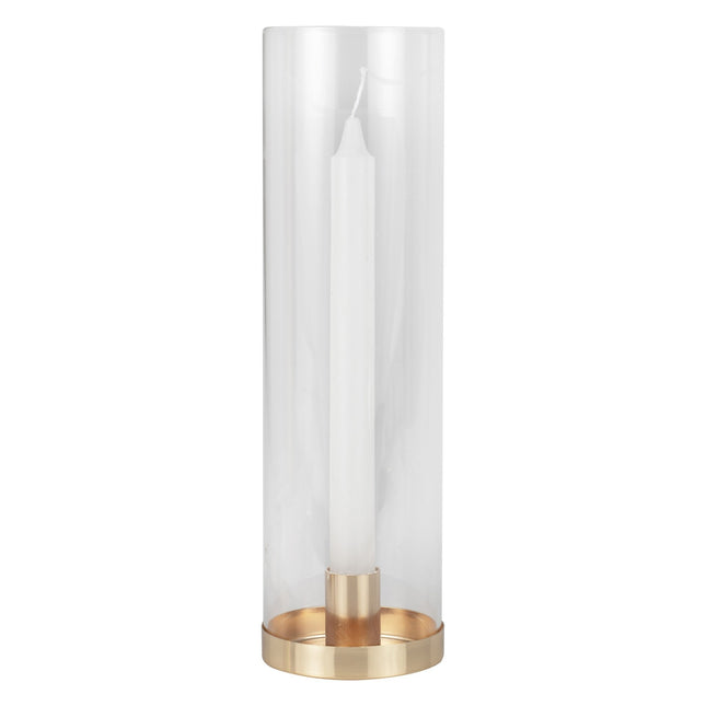 Goldenes Kerzenhalterglas