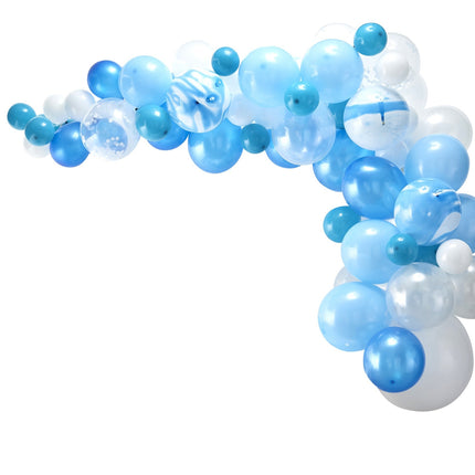 Blauer Ballonbogen DIY Set