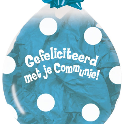 Ballons Stuffer Kommunion Dots Klar 45cm 25Stk