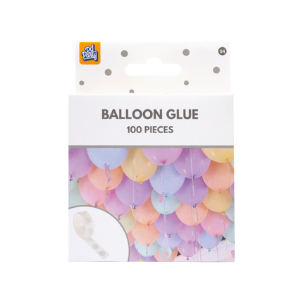 Weißer Ballon-Kleber