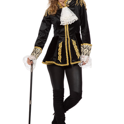 Marquise Jacke Schwarz Gold Damen
