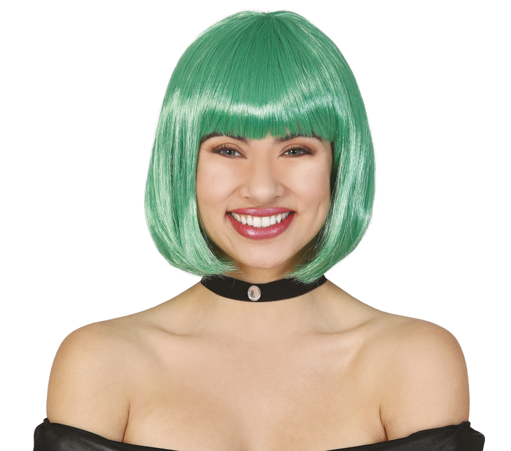 Grüne Perücke