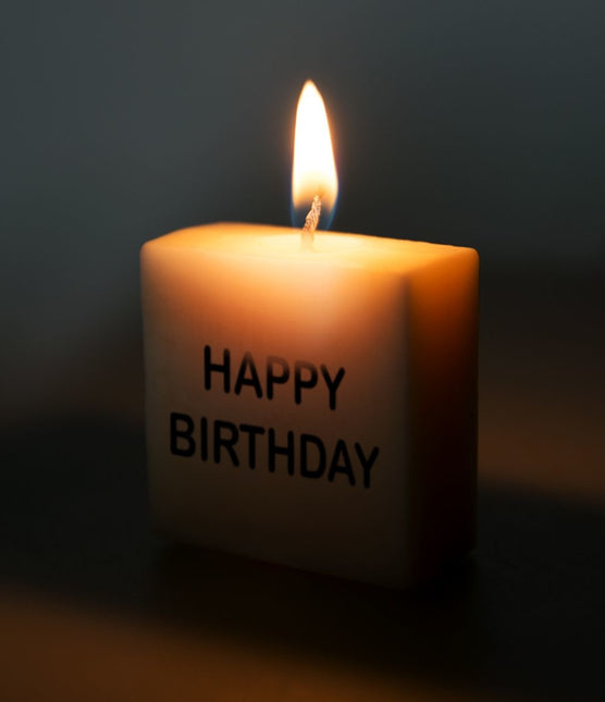 Buchstaben-Kerze Happy Birthday 4cm