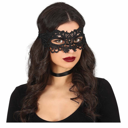 Schwarze Augenmaske Spitze