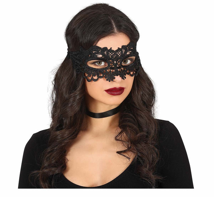Schwarze Augenmaske Spitze