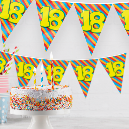 Flagline 3 Jahre Farbig 10m