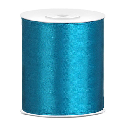 Satinband Türkis 100mm 25m