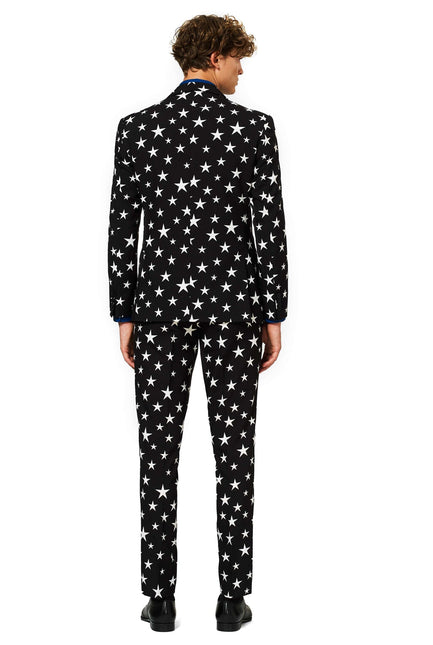 Schwarz Weiß Sterne Anzug Männer <tc>OppoSuits</tc>