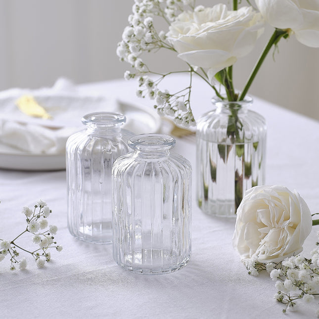 Transparente Vase 5,5cm 3Stk.