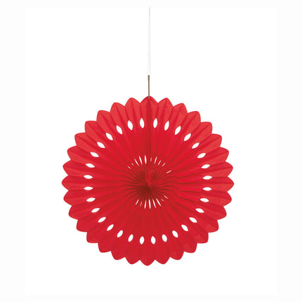 Papierfächer Rot 40cm