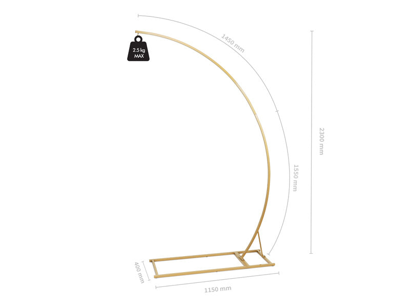 Gold Kronleuchter Ständer 2,3m