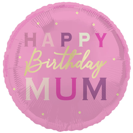 Happy Birthday Helium Ballon Leer Mama 45cm