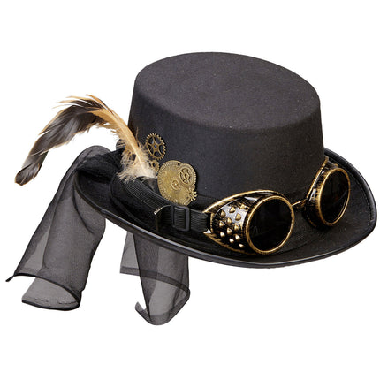 Hut Steampunk-Brille
