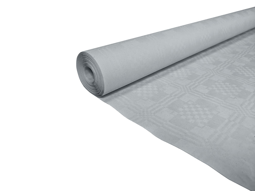 Papier Tischtuch Silber 6m