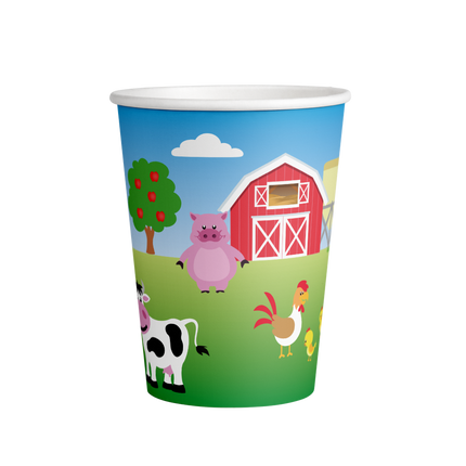 Bauernhof Becher 9cm 8Stk