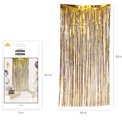 Goldener Türvorhang 2m