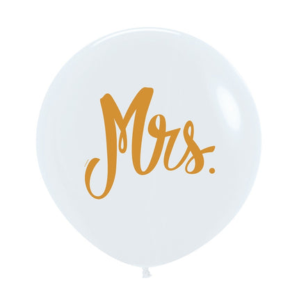 Ballons Frau Weiß 61cm 3Stück