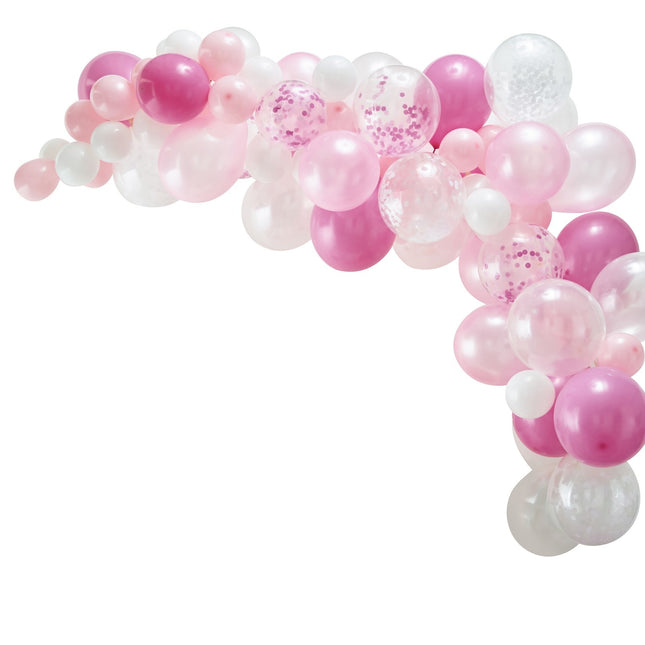 Rosa Ballonbogen DIY Set