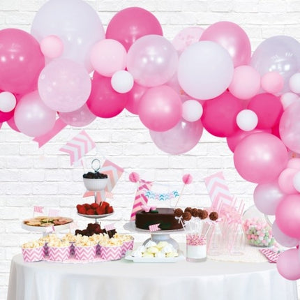 Ballonbogen Selbstgemachtes Set Rosa 4m