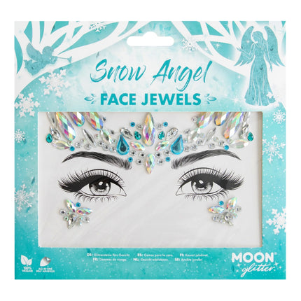 Mond Glitter Gesicht Juwelen Schnee Engel