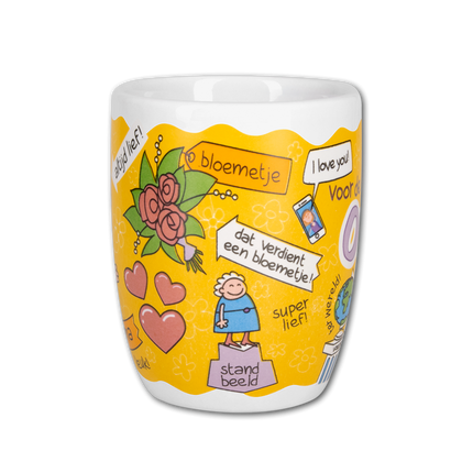 Gelber Becher Oma