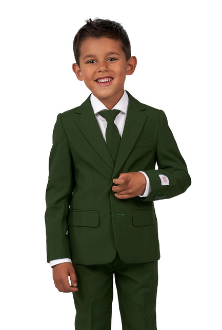 Dunkelgrüner Anzug Junge <tc>OppoSuits</tc>