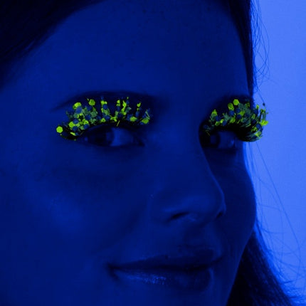 PXP Fake Lashes Glitter UV Blau Calypso