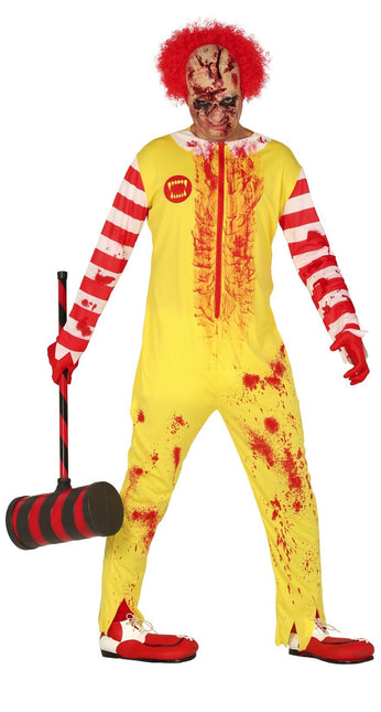 Zombie Clown Halloween Kostüm Männer L