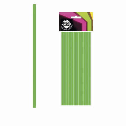 Grüne Strohhalme 12 Stk.