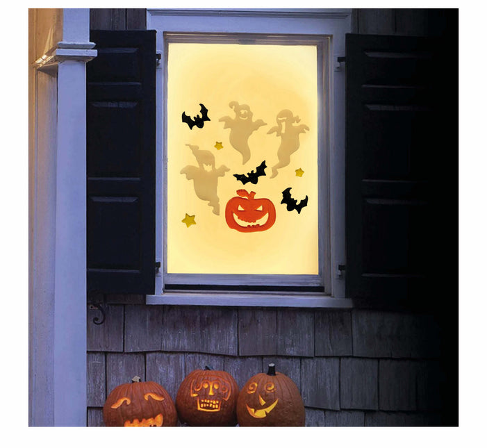 Halloween Fensterdekoration Gespenster