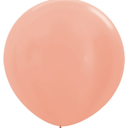 Ballons Metallic Rose Gold 91cm 10Stück