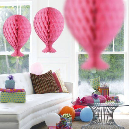 Wabenballon Hellrosa 37cm