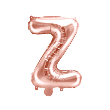 Folienballon Buchstabe Z Rose Gold Leer 35cm
