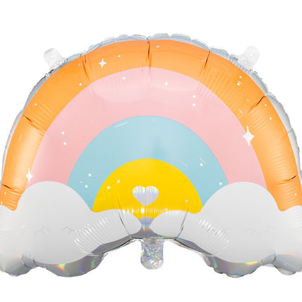 Helium Ballon Regenbogen Leer 55cm