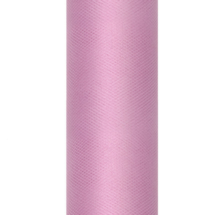 Rosa Pastellfarbene Tüllrolle 30cm 9m