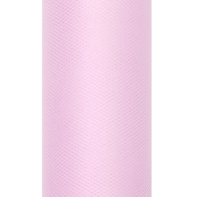 Hellrosa Tüllrolle Pastell 30cm 9m