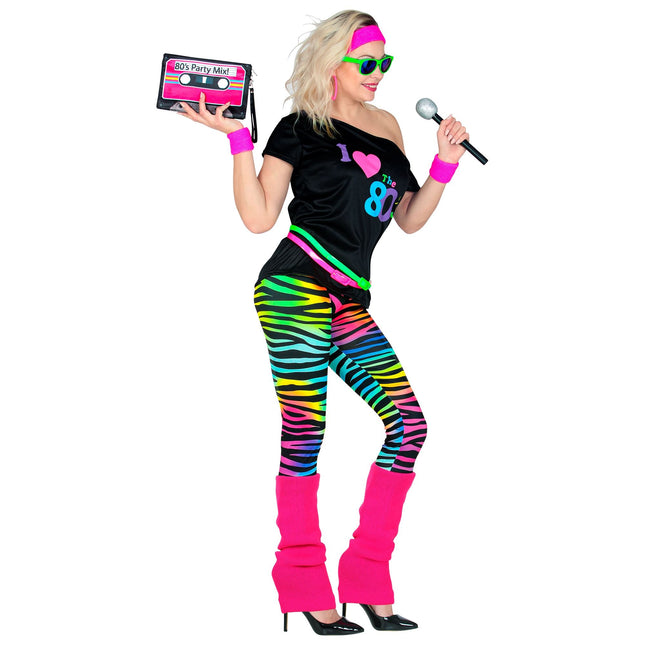 Neon 80S Kostüm Damen