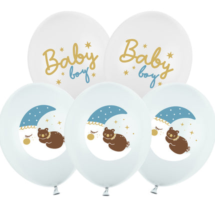 Baby Luftballons Blau 30cm 6Stk