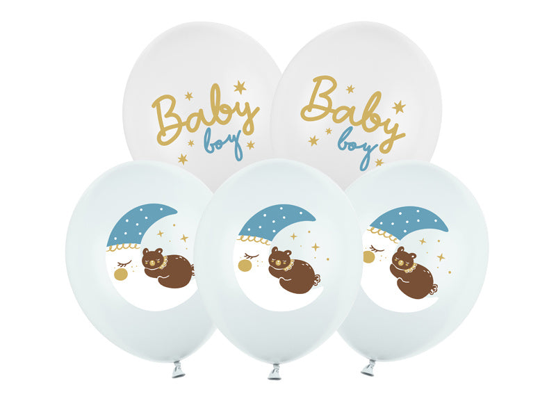 Baby Luftballons Blau 30cm 6Stk