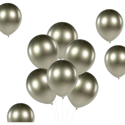 Champagner Gold Luftballons Chrom 33cm 50Stück