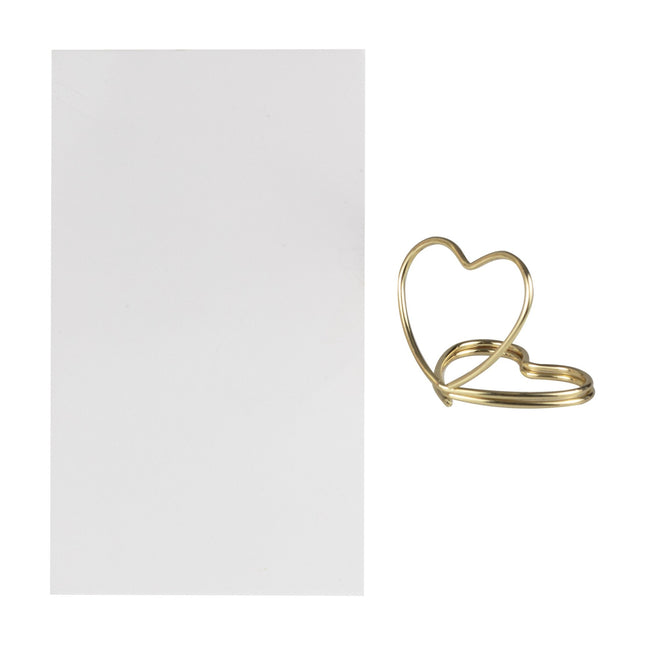 Hochzeitskartenhalter Gold 6 Stk.