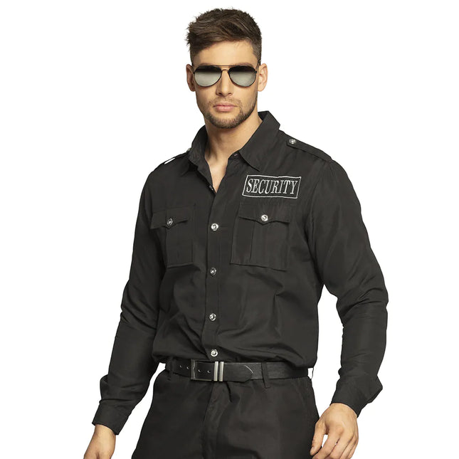 Security Bluse Schwarz