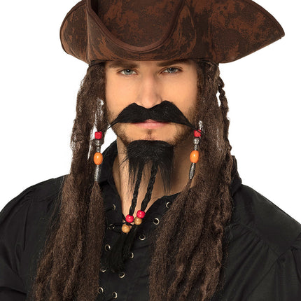 Piraten Schnurrbart Set 2 Stück
