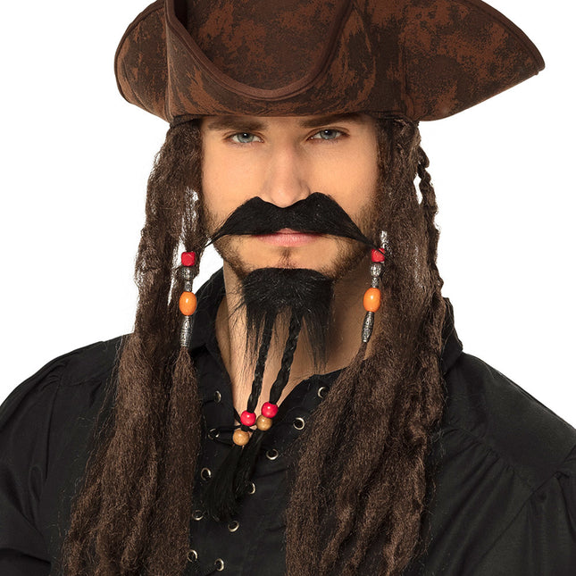 Piraten Schnurrbart Set 2 Stück
