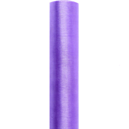 Fliederfarbener Organza-Stoff 16cm 9m